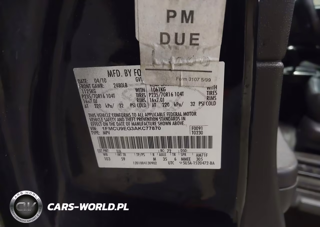 2010 Ford Escape Limited VIN:1FMCU9EG3AKC77870 - 9