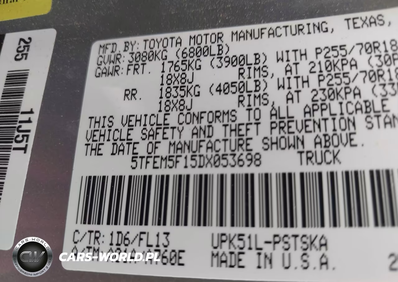 2013 Toyota Tundra Grade 4.6L V8 VIN:5TFEM5F15DX053698 - 9