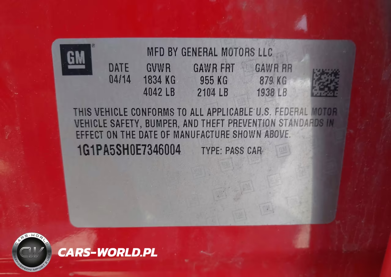 2014 Chevrolet Cruze Ls Auto VIN:1G1PA5SH0E7346004 - 9