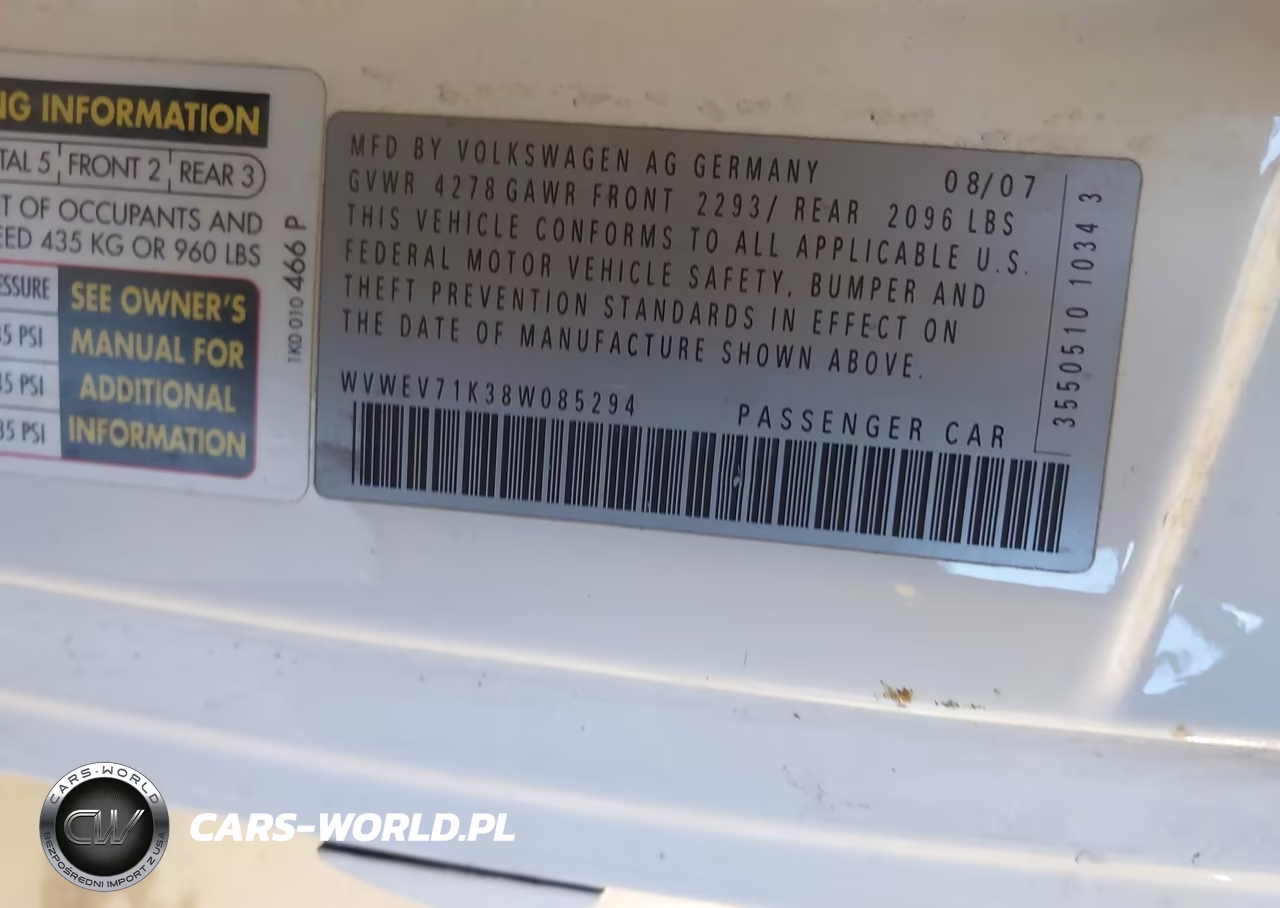 2008 Volkswagen Gti 2-Door VIN:WVWEV71K38W085294 - 9