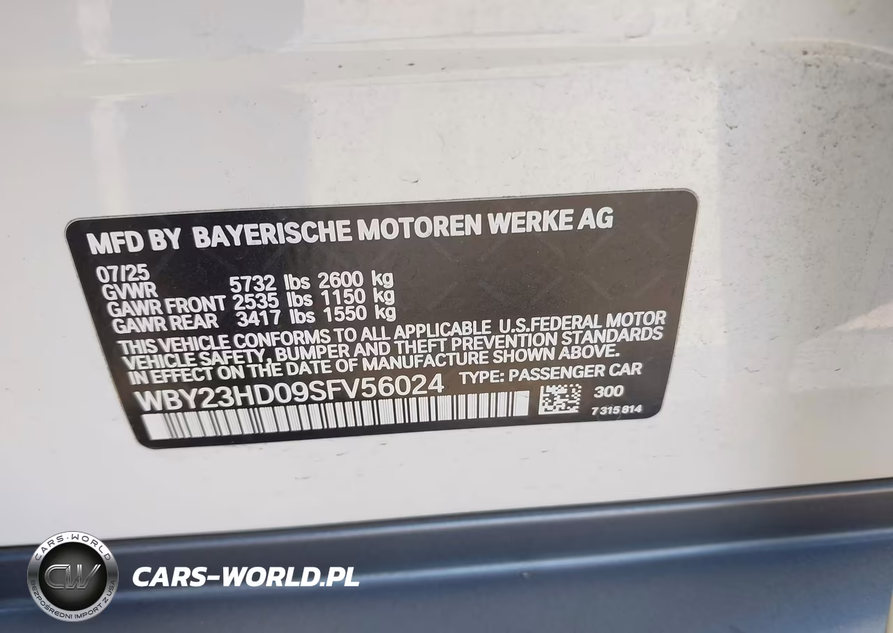 2025 BMW I4 Gran Coupe Edrive40 VIN:WBY23HD09SFV56024 - 9