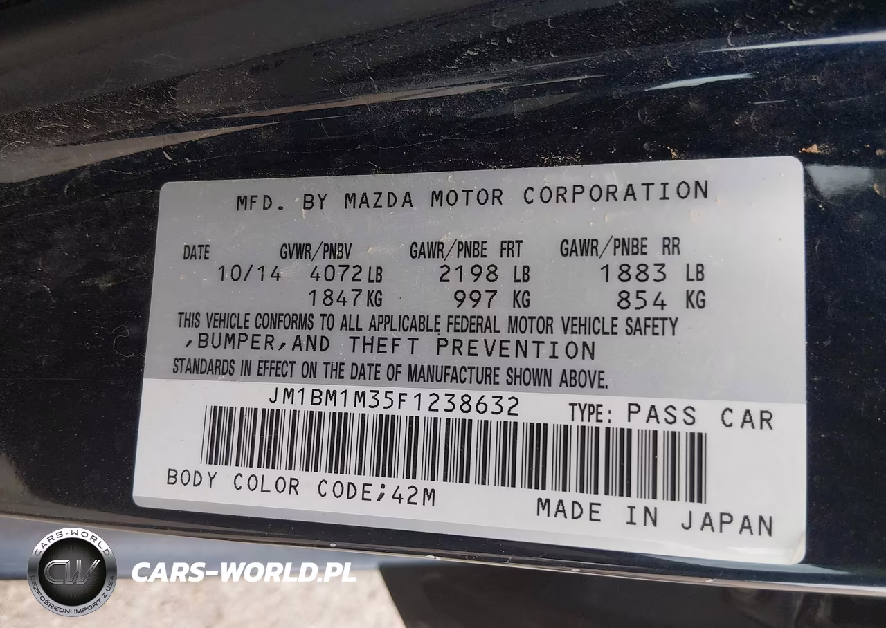 2015 Mazda Mazda3 S Grand Touring VIN:JM1BM1M35F1238632 - 9