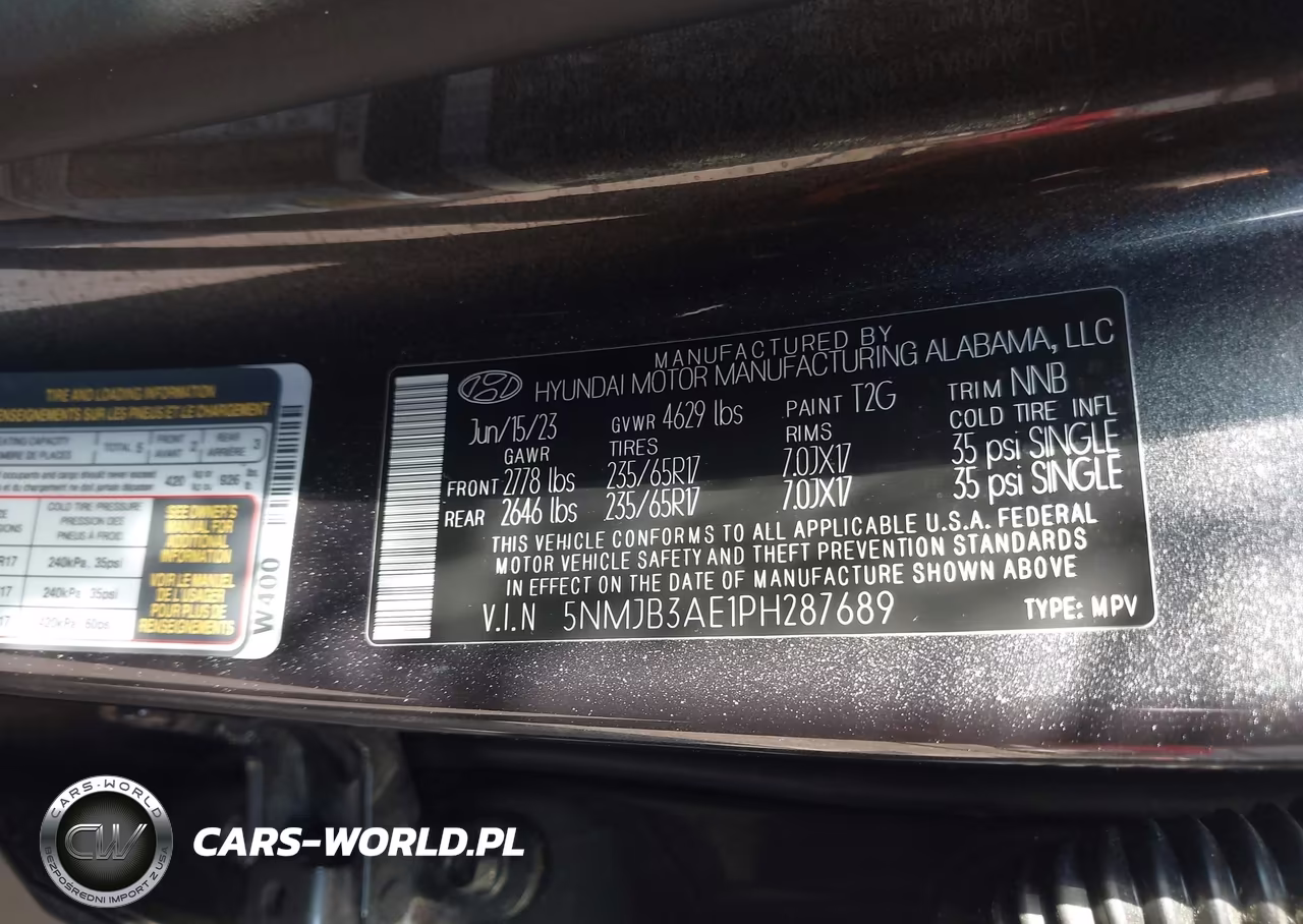 2023 Hyundai Tucson Sel VIN:5NMJB3AE1PH287689 - 9