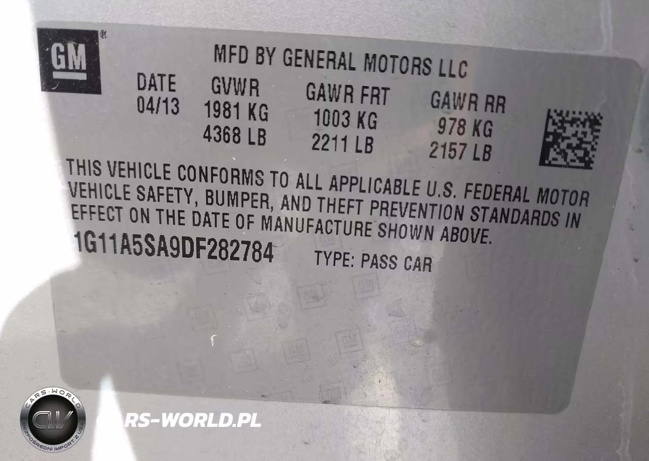 2013 Chevrolet Malibu 1Fl VIN:1G11A5SA9DF282784 - 9