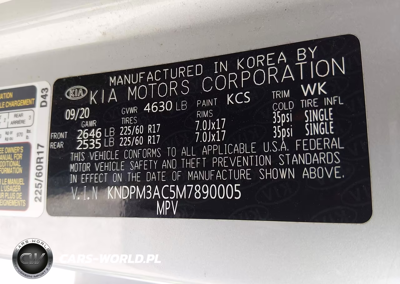 2021 Kia Sportage Lx VIN:KNDPM3AC5M7890005 - 9