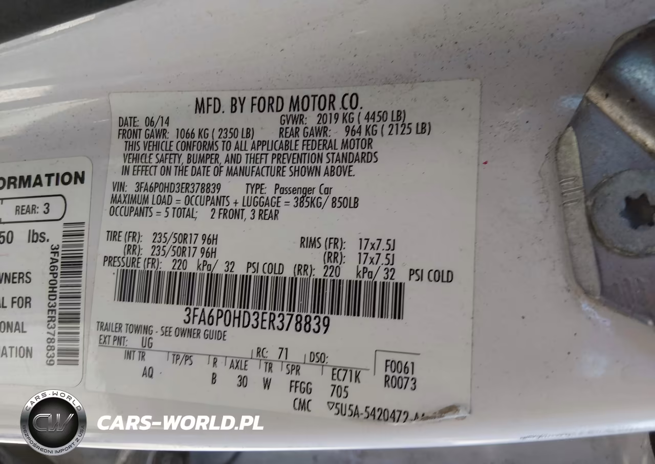 2014 Ford Fusion Se VIN:3FA6P0HD3ER378839 - 9