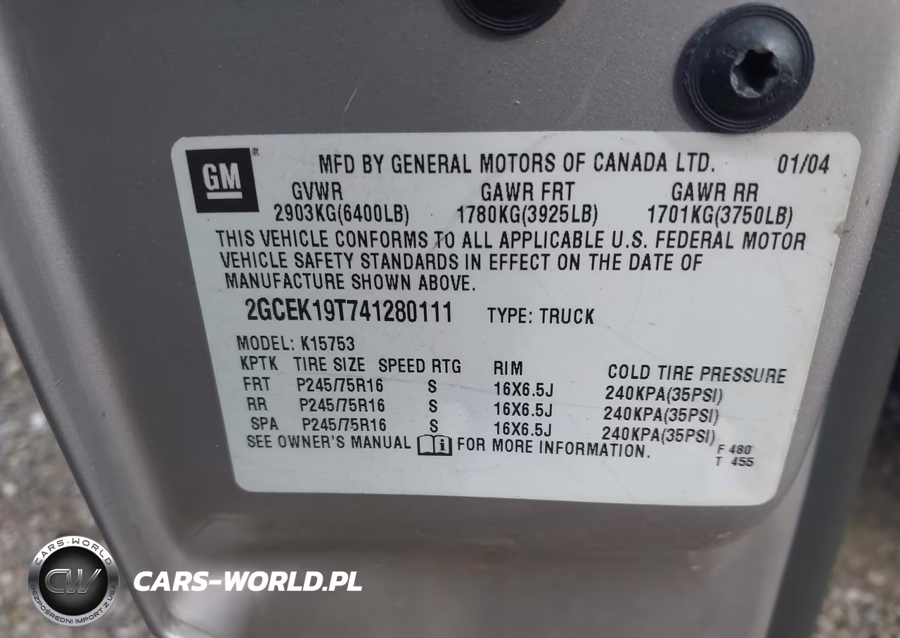 2004 Chevrolet Silverado 1500 Ls VIN:2GCEK19T741280111 - 9