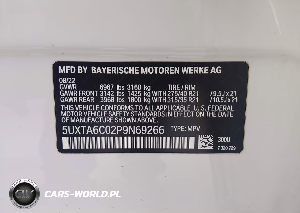 2023 BMW X5 Phev xDrive45E VIN:5UXTA6C02P9N69266 - 9
