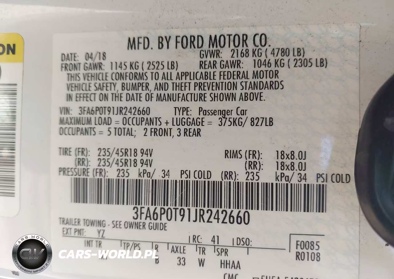 2018 Ford Fusion Se VIN:3FA6P0T91JR242660 - 9