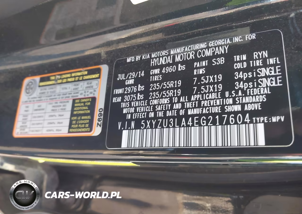 2014 Hyundai Santa Fe Sport 2.0L Turbo VIN:5XYZU3LA4EG217604 - 9