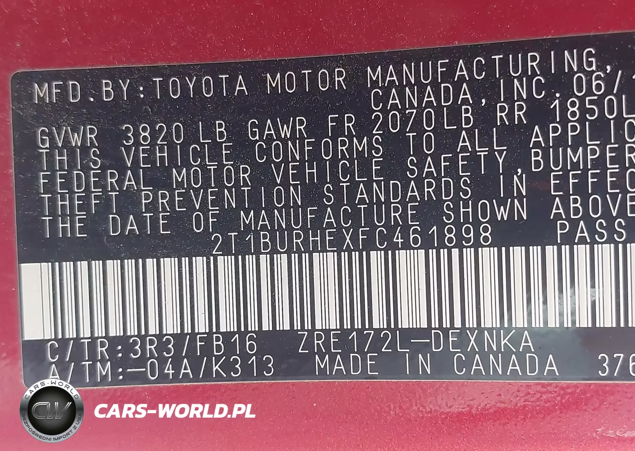 2015 Toyota Corolla Le VIN:2T1BURHEXFC461898 - 9