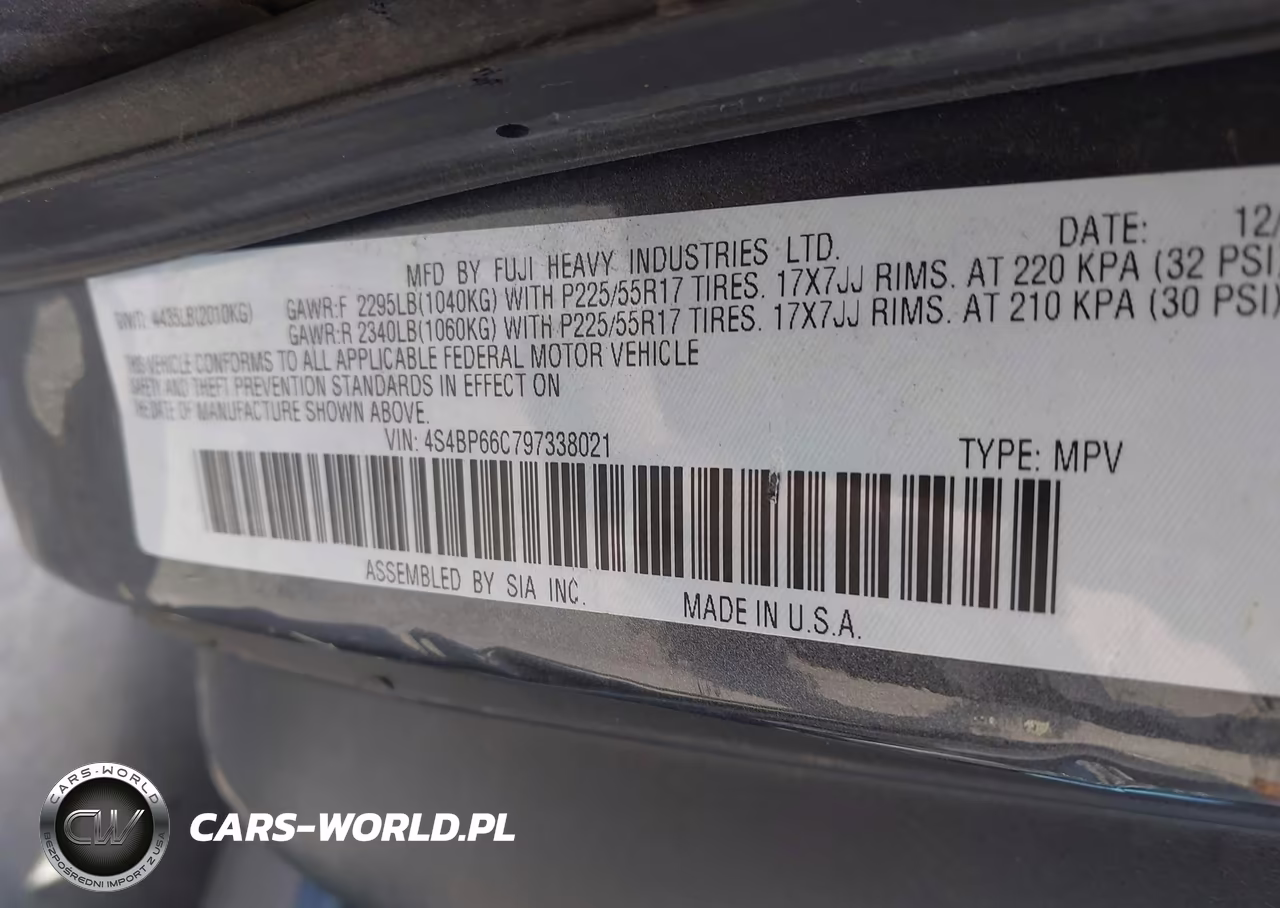 2009 Subaru Outback 2.5I Limited VIN:4S4BP66C797338021 - 9