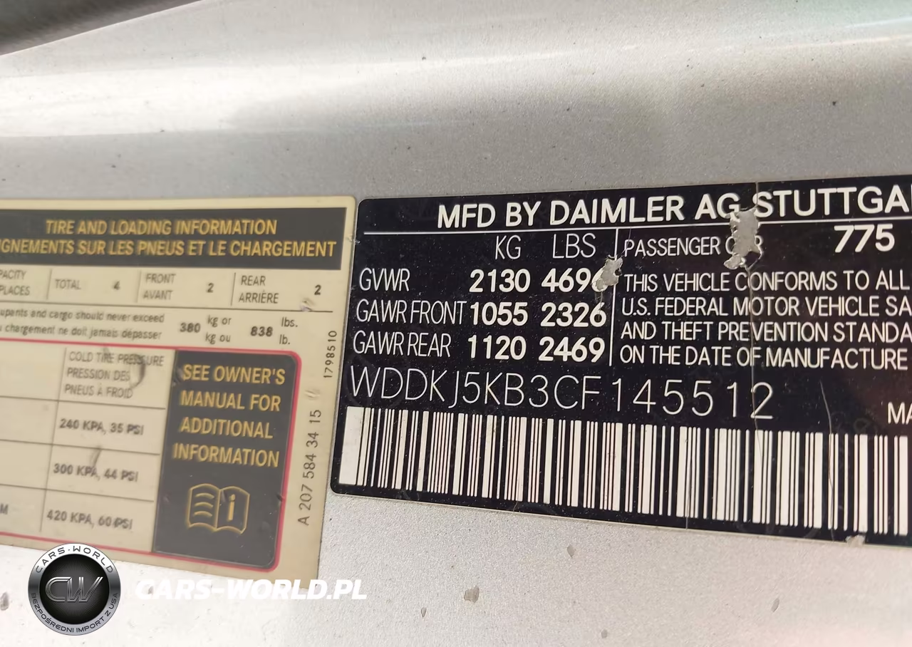 2012 Mercedes-Benz E 350 VIN:WDDKJ5KB3CF145512 - 9