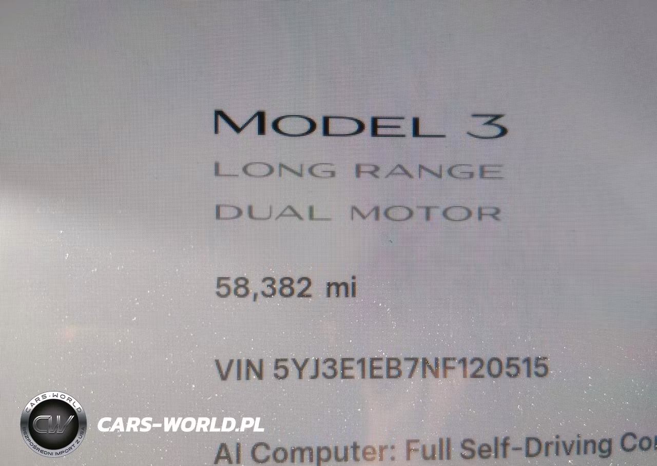 2022 Tesla Model 3 Long Range Dual Motor All-Wheel Drive VIN:5YJ3E1EB7NF120515 - 16