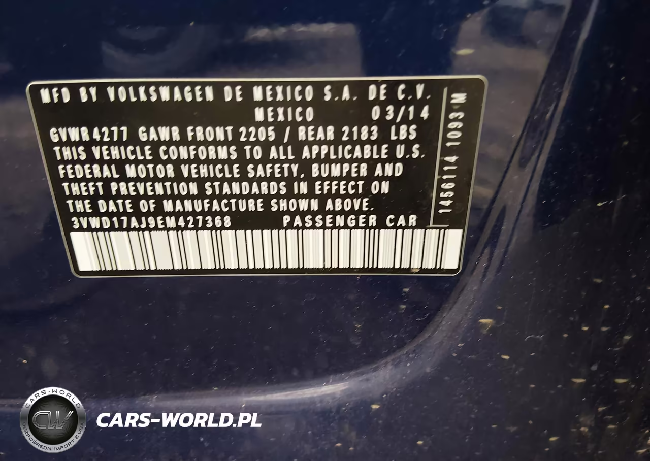 2014 Volkswagen Jetta 1.8T Se VIN:3VWD17AJ9EM427368 - 9
