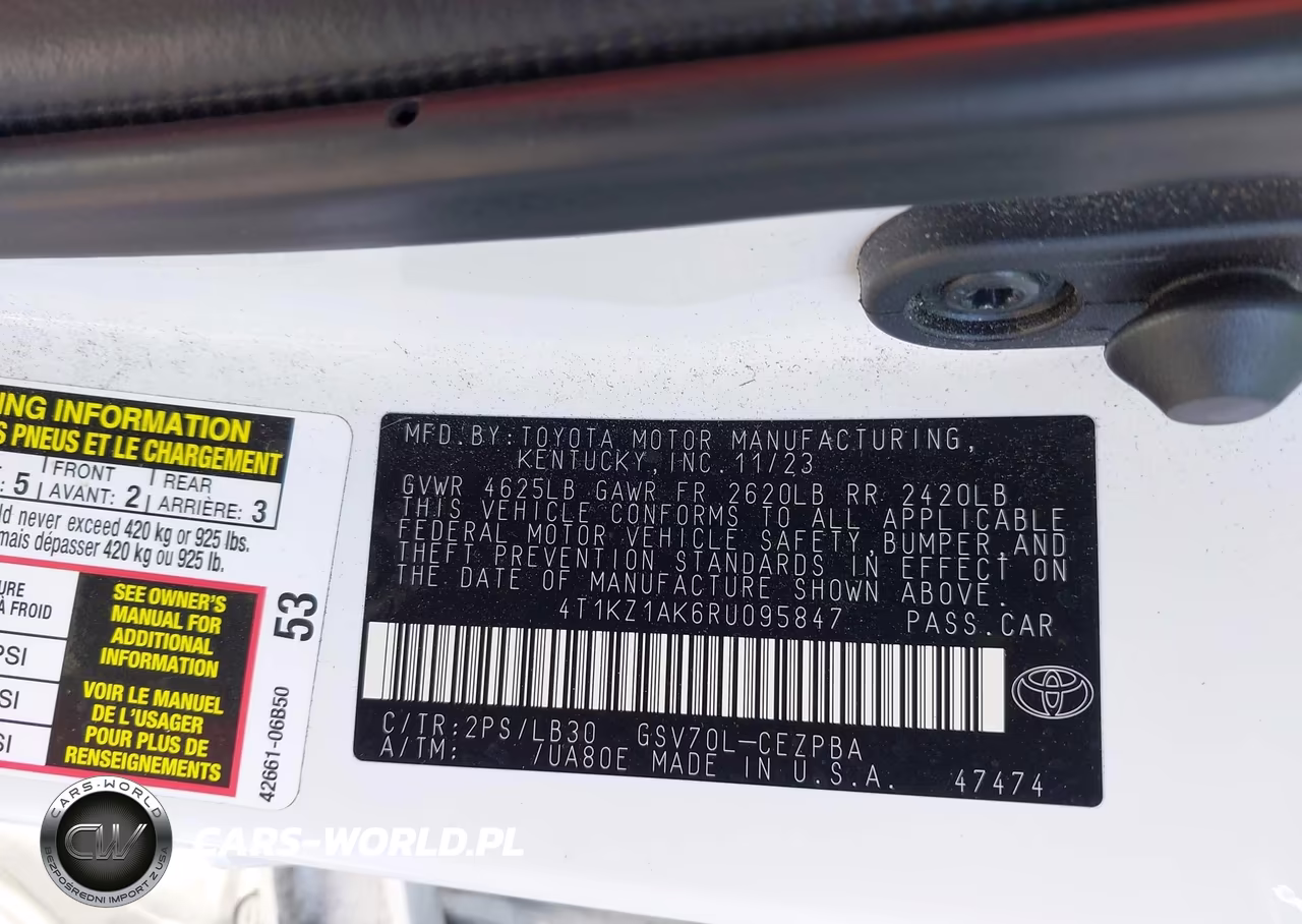 2024 Toyota Camry Xse V6 VIN:4T1KZ1AK6RU095847 - 9