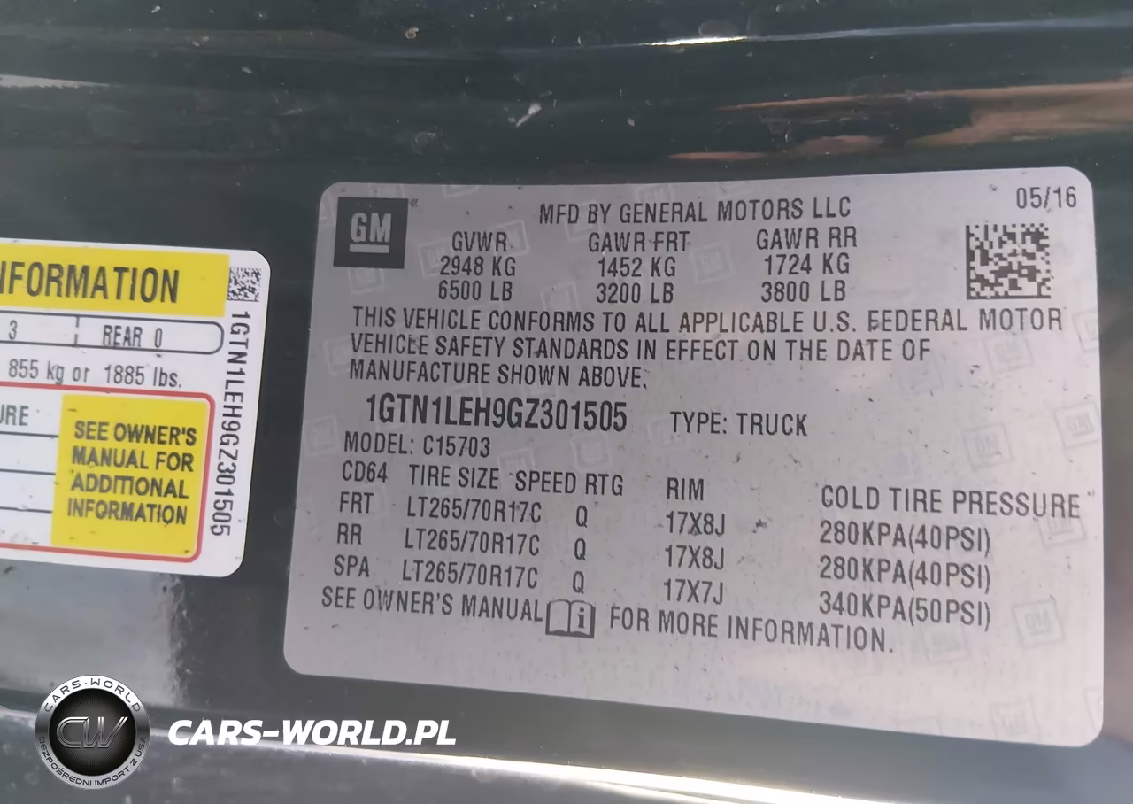 2016 GMC Sierra 1500 VIN:1GTN1LEH9GZ301505 - 9
