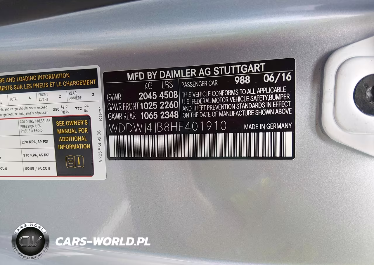 2017 Mercedes-Benz C 300 VIN:WDDWJ4JB8HF401910 - 9
