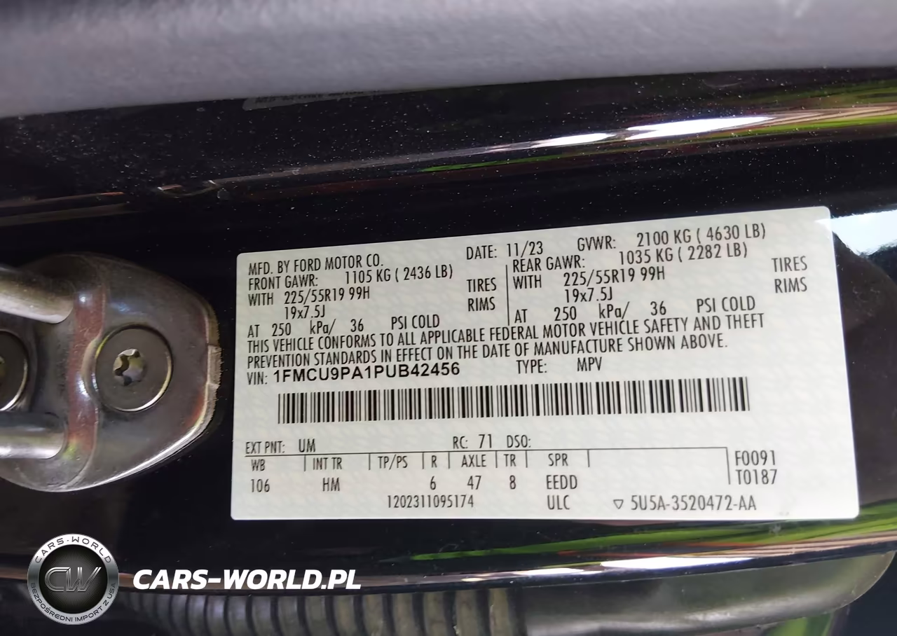 2023 Ford Escape St-Line Elite VIN:1FMCU9PA1PUB42456 - 9