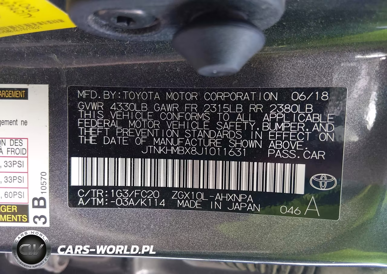 2018 Toyota C-Hr Xle VIN:JTNKHMBX8J1011631 - 9