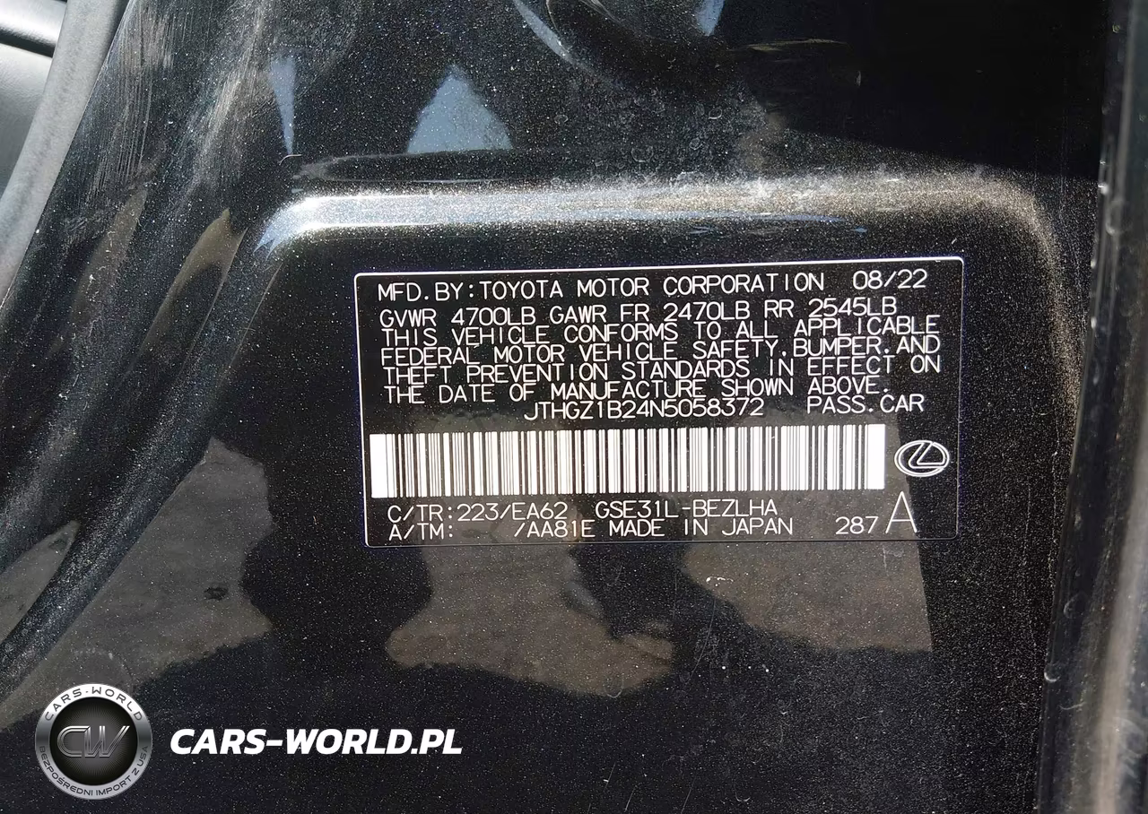 2022 Lexus Is 350 F Sport VIN:JTHGZ1B24N5058372 - 9