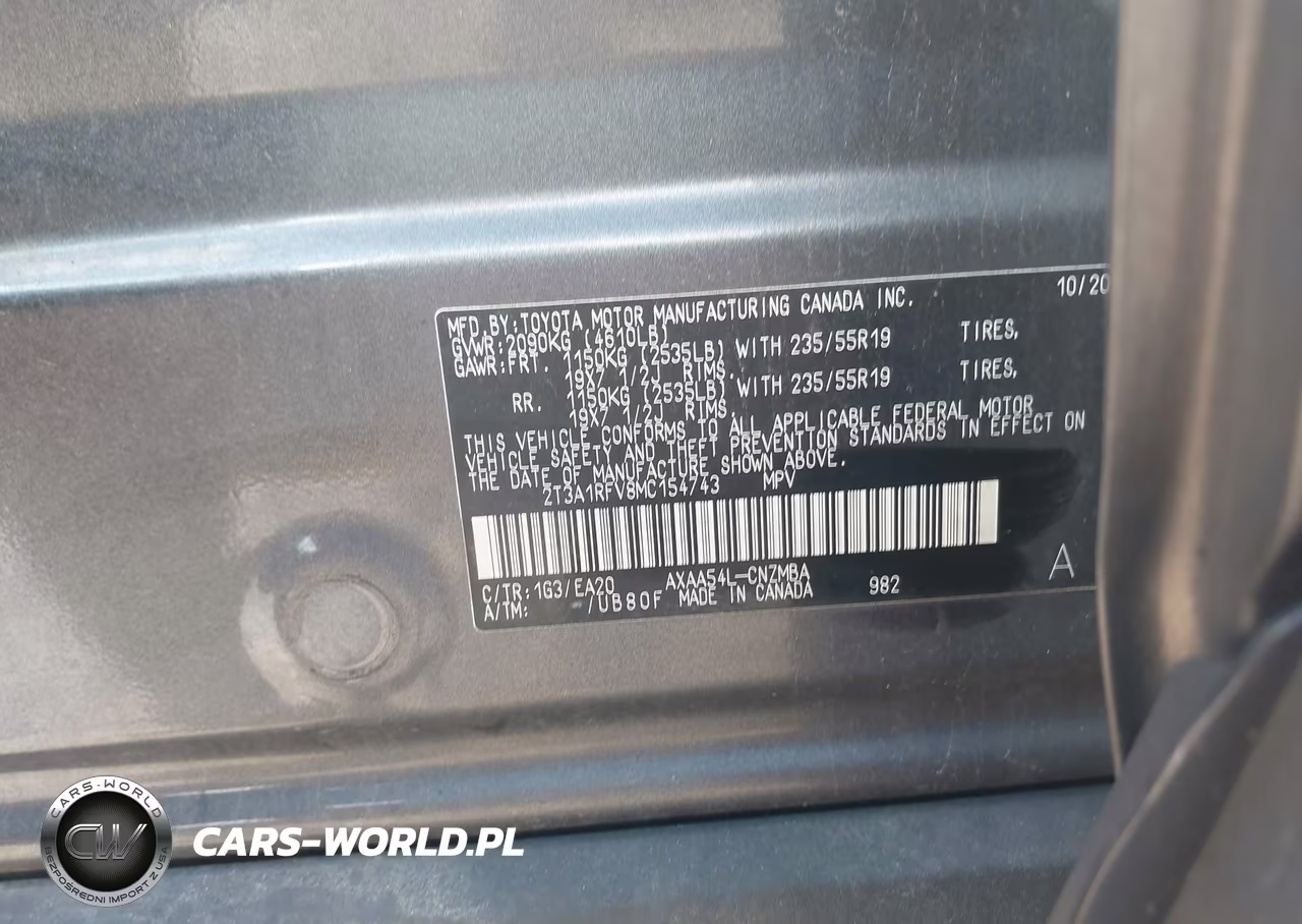 2021 Toyota Rav4 Xle Premium VIN:2T3A1RFV8MC154743 - 9