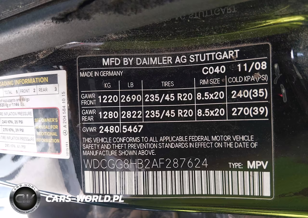 2010 Mercedes-Benz Glk 350 4Matic VIN:WDCGG8HB2AF287624 - 9