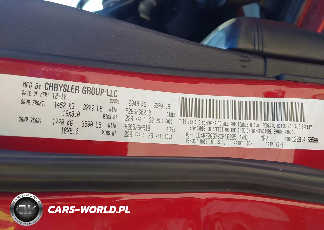 2011 Dodge Durango Express VIN:1D4RE2GG7BC616225 - 9