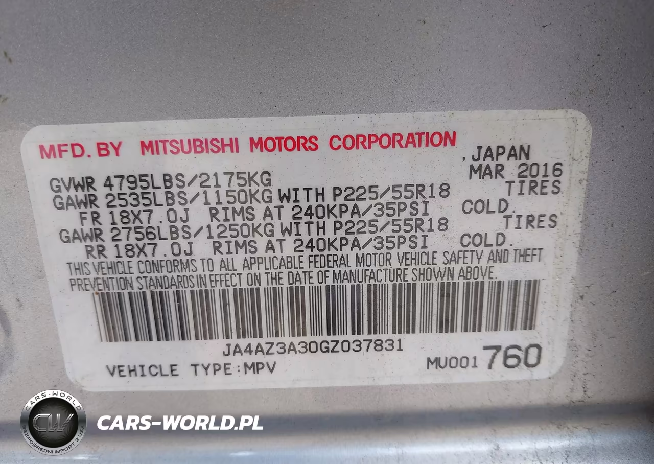 2016 Mitsubishi Outlander Es VIN:JA4AZ3A30GZ037831 - 9