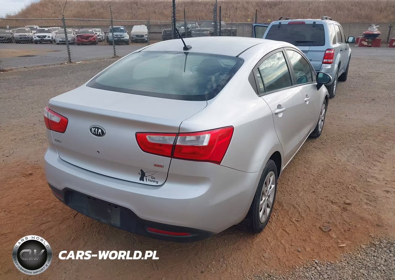 2013 Kia Rio Lx VIN:KNADM4A33D6137830 - 4