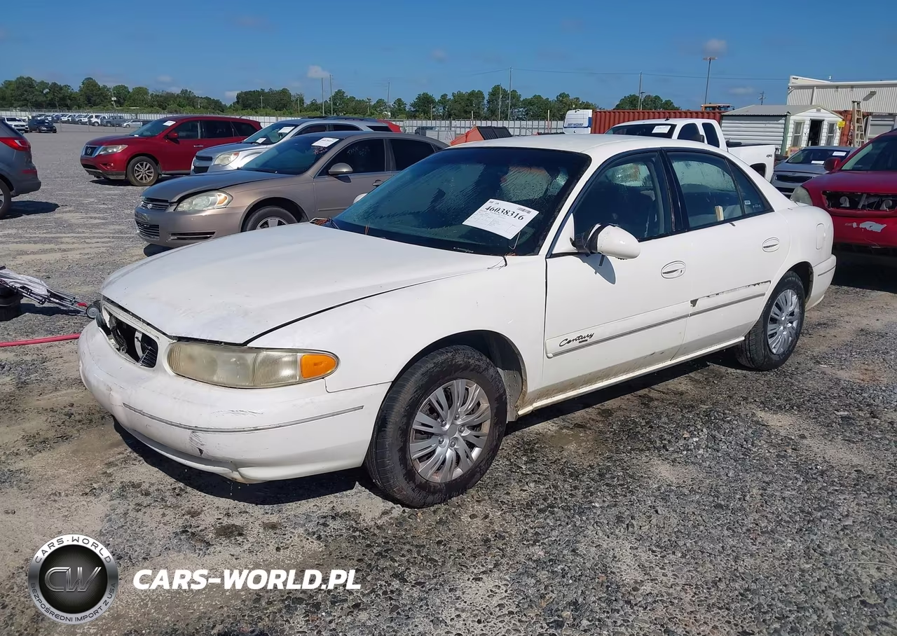 2002 Buick Century Custom VIN:2G4WS52J821201221 - 2