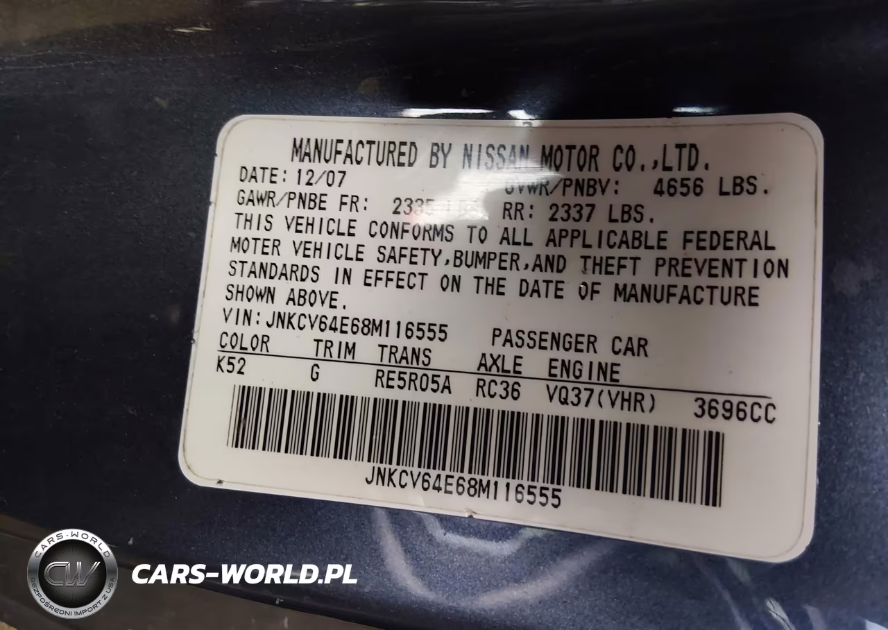 2008 Infiniti G37 Journey VIN:JNKCV64E68M116555 - 9