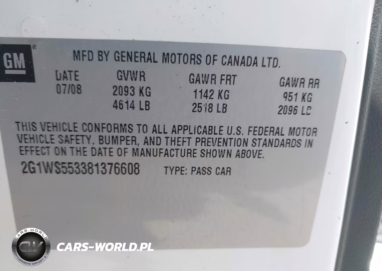 2008 Chevrolet Impala Police VIN:2G1WS553381376608 - 9