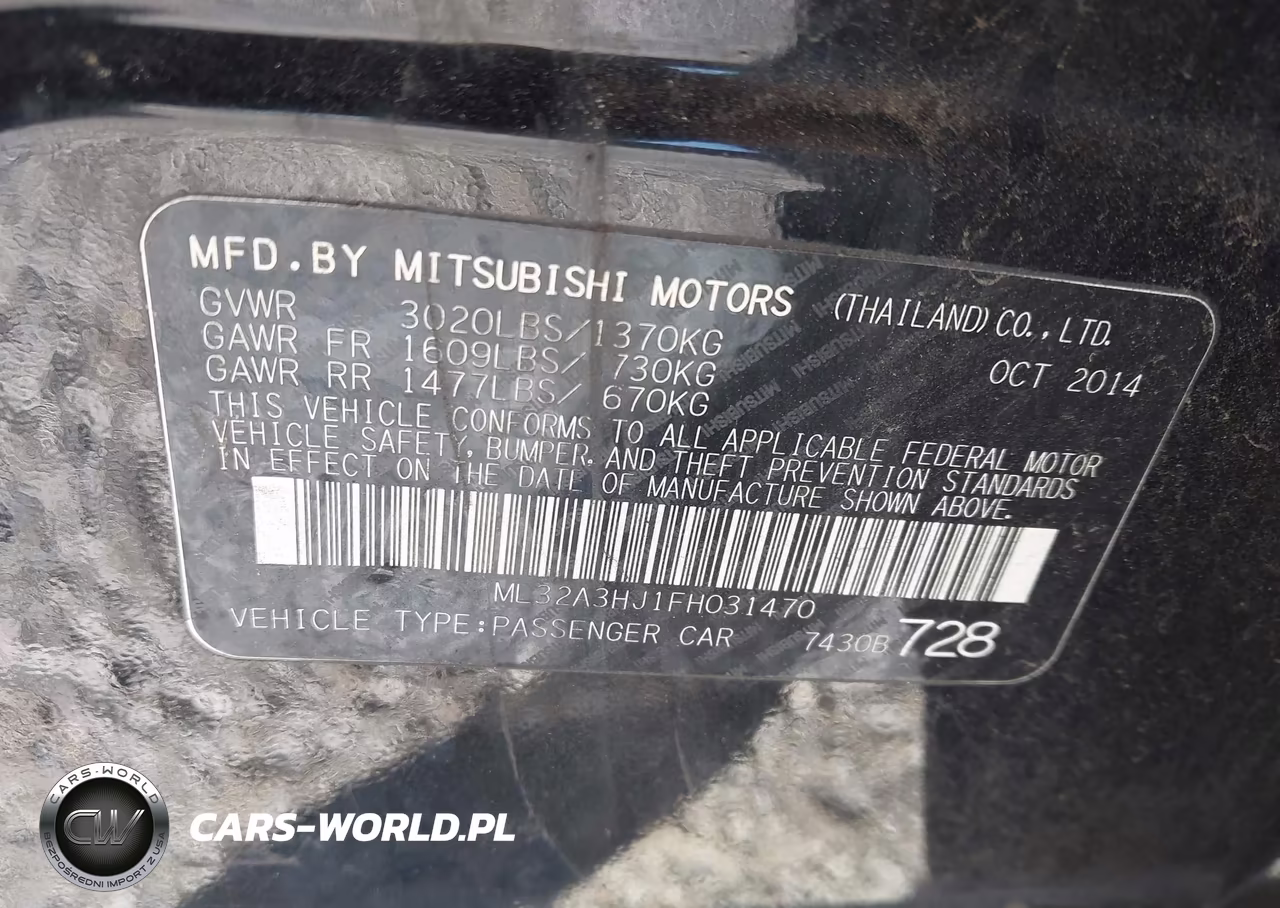 2015 Mitsubishi Mirage De VIN:ML32A3HJ1FH031470 - 9