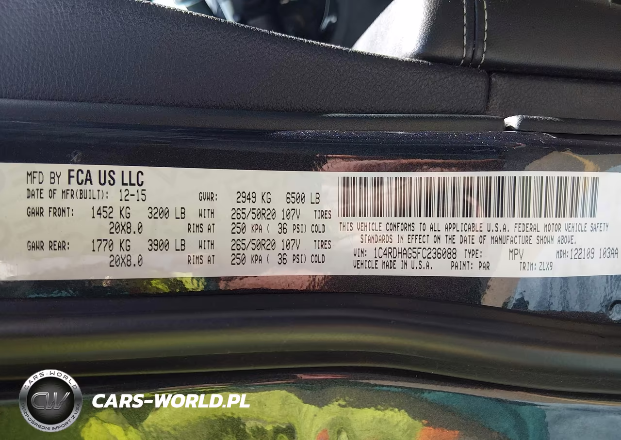 2015 Dodge Durango Sxt VIN:1C4RDHAG5FC236088 - 9