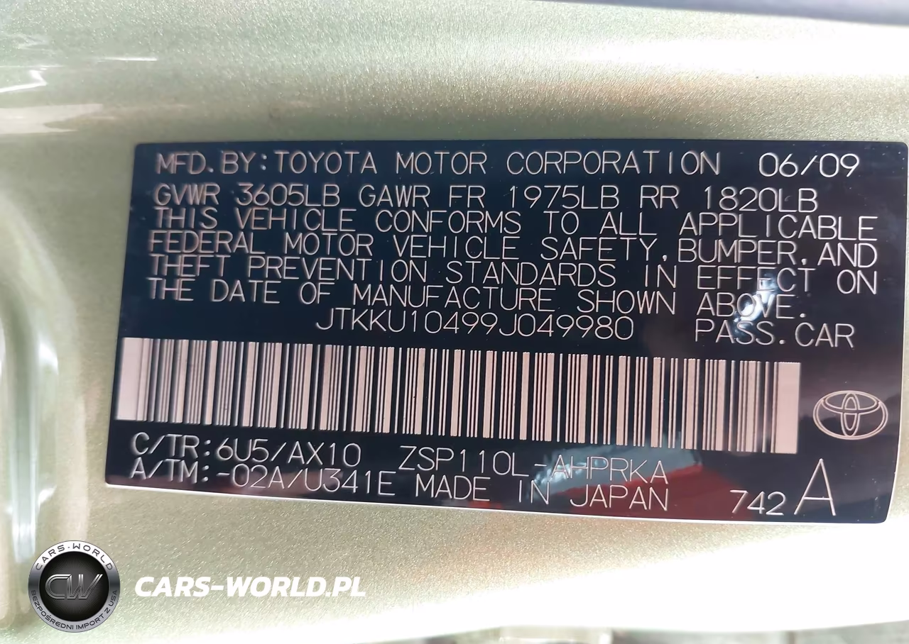 2009 Scion Xd VIN:JTKKU10499J049980 - 9