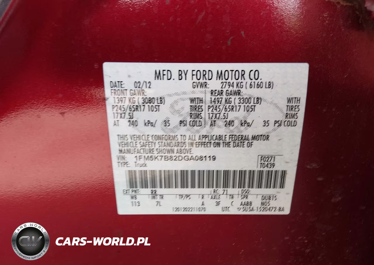 2013 Ford Explorer VIN:1FM5K7B82DGA08119 - 9