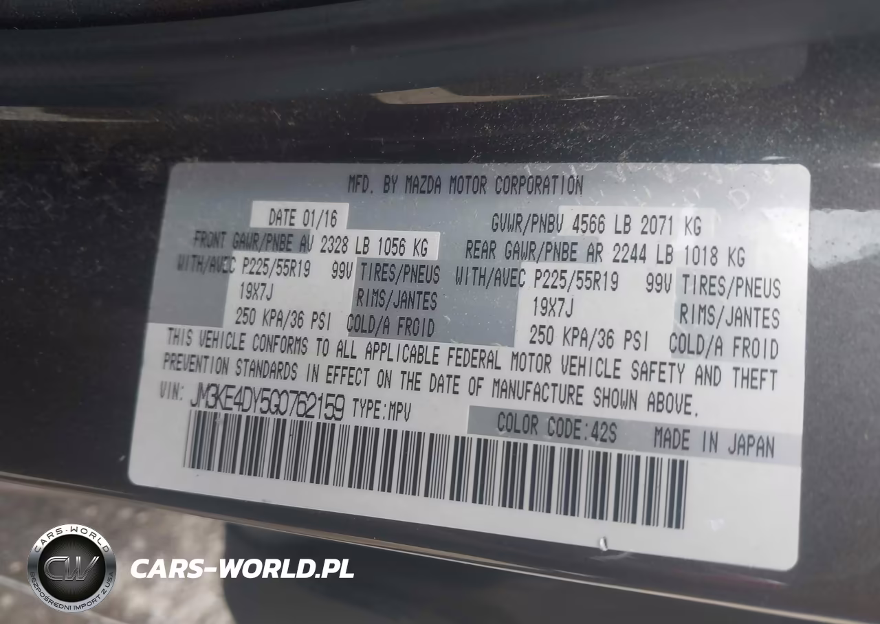 2016 Mazda Cx-5 Grand Touring VIN:JM3KE4DY5G0762159 - 9