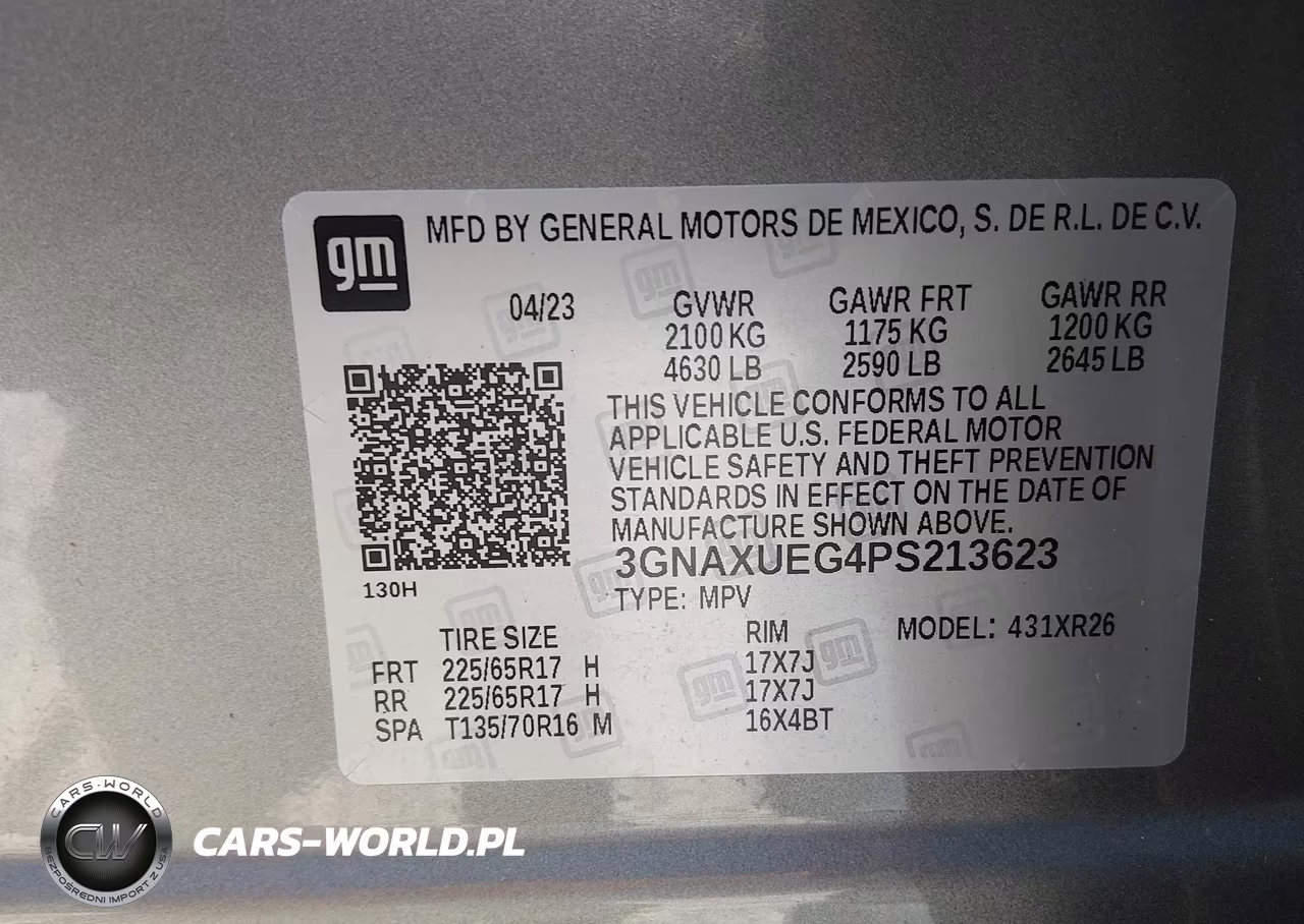 2023 Chevrolet Equinox Awd Lt VIN:3GNAXUEG4PS213623 - 9