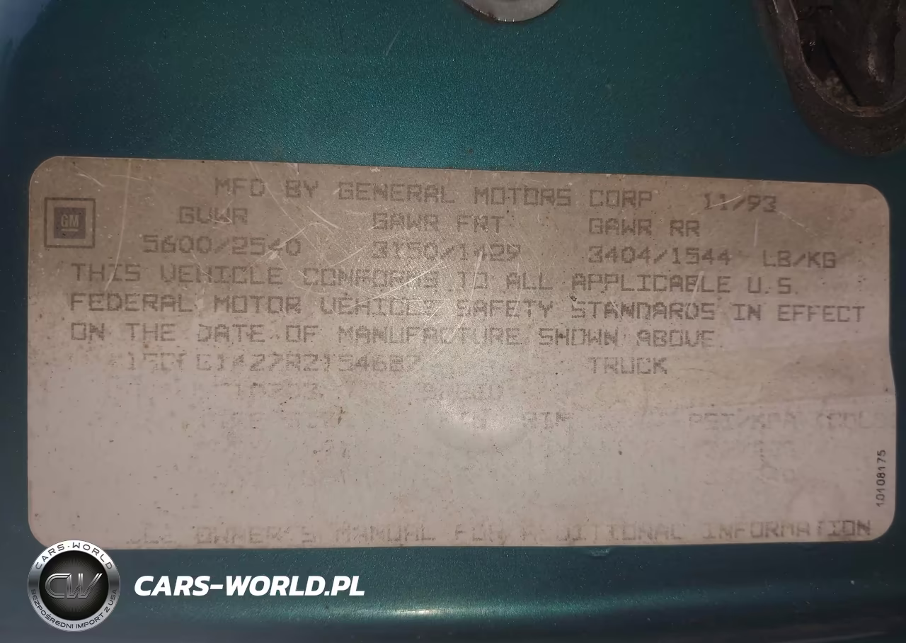 1994 Chevrolet Gmt-400 C1500 VIN:1GCDC14Z7RZ154687 - 13