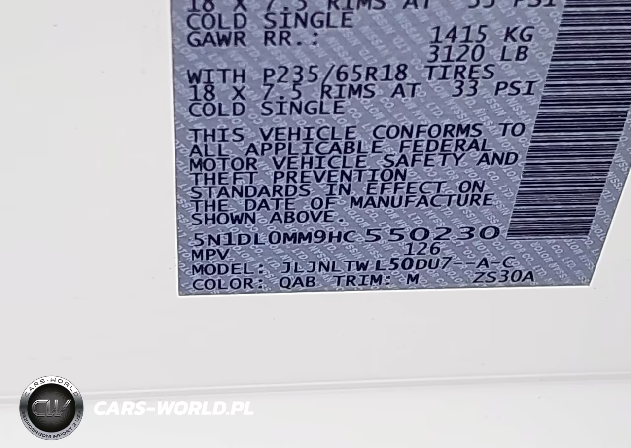 2017 Infiniti Qx60 VIN:5N1DL0MM9HC550230 - 9