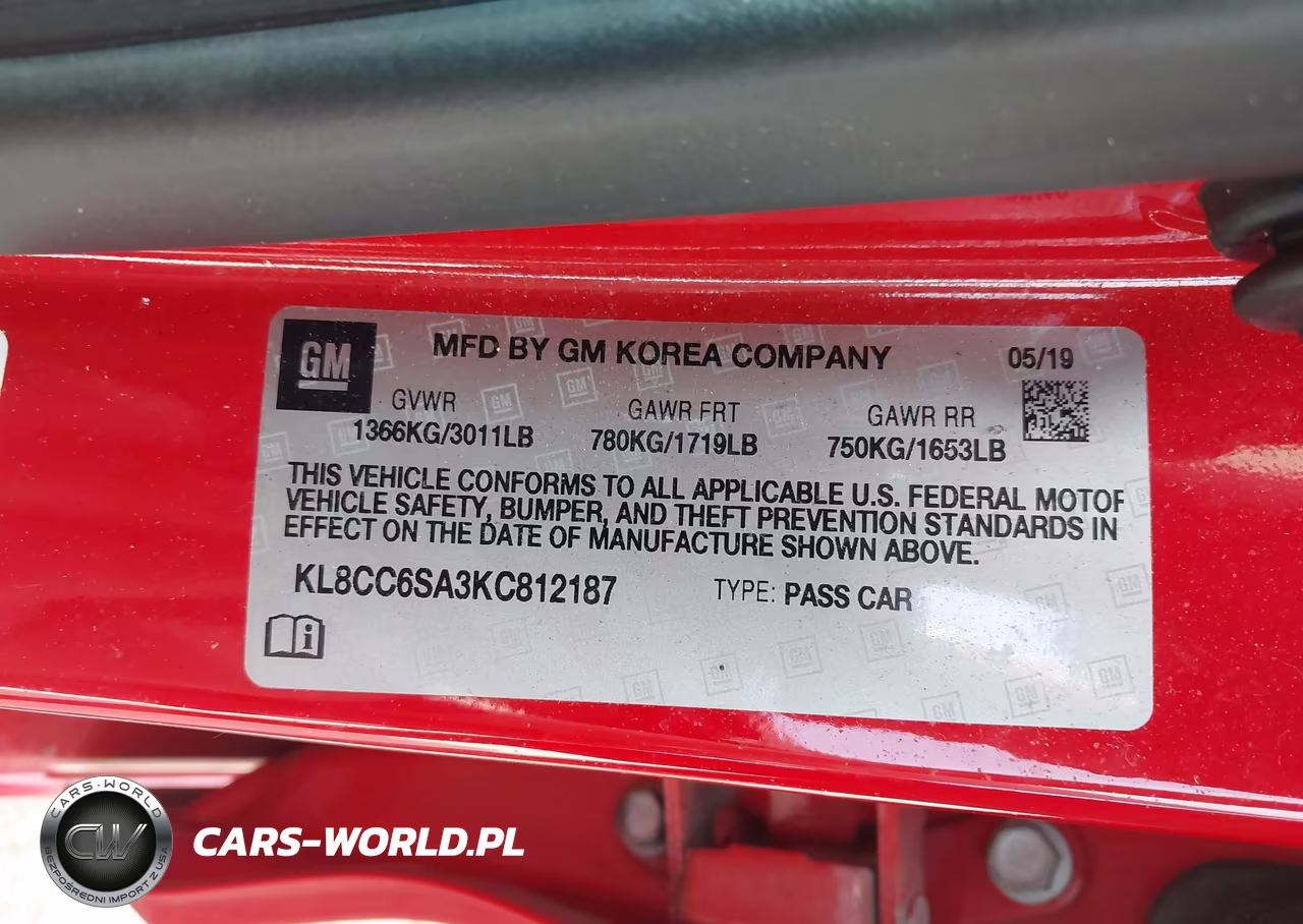 2019 Chevrolet Spark 1Lt Manual VIN:KL8CC6SA3KC812187 - 9