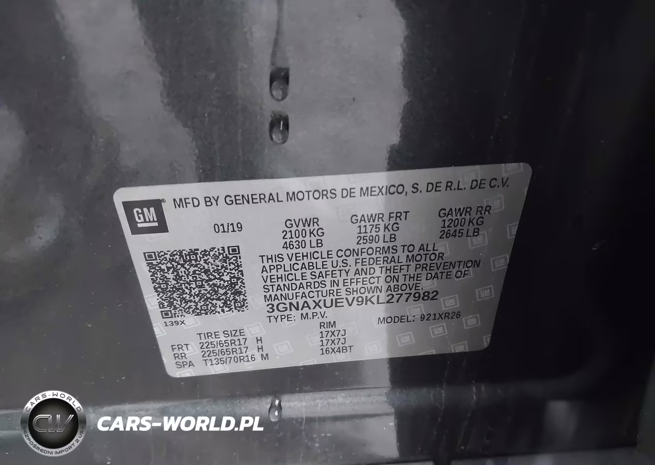 2019 Chevrolet Equinox Lt VIN:3GNAXUEV9KL277982 - 9