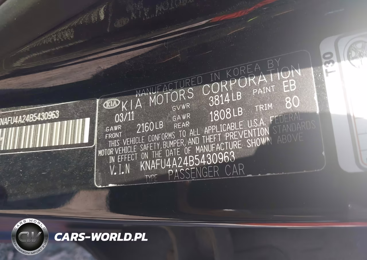 2011 Kia Forte Ex VIN:KNAFU4A24B5430963 - 9