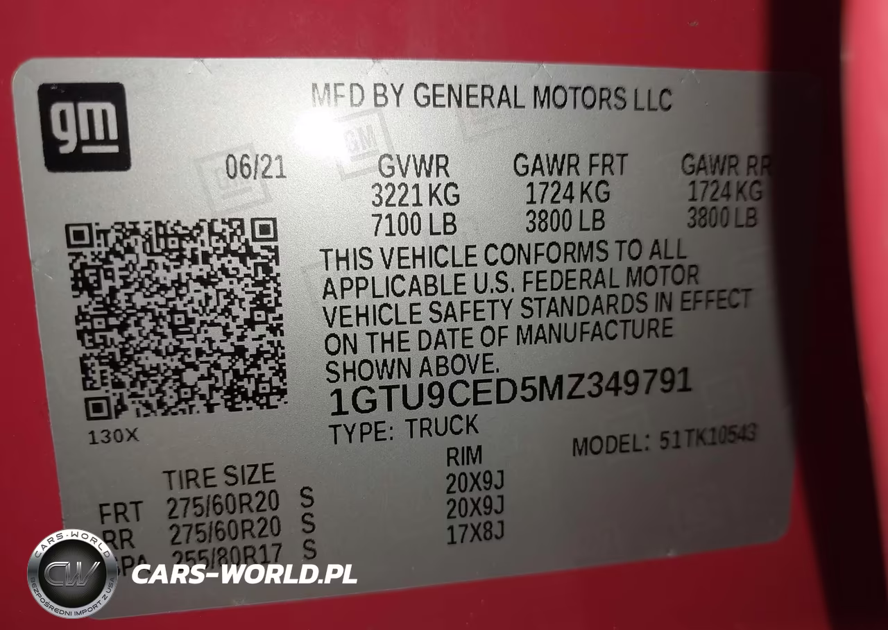 2021 GMC Sierra 1500 4Wd Short Box Elevation VIN:1GTU9CED5MZ349791 - 9