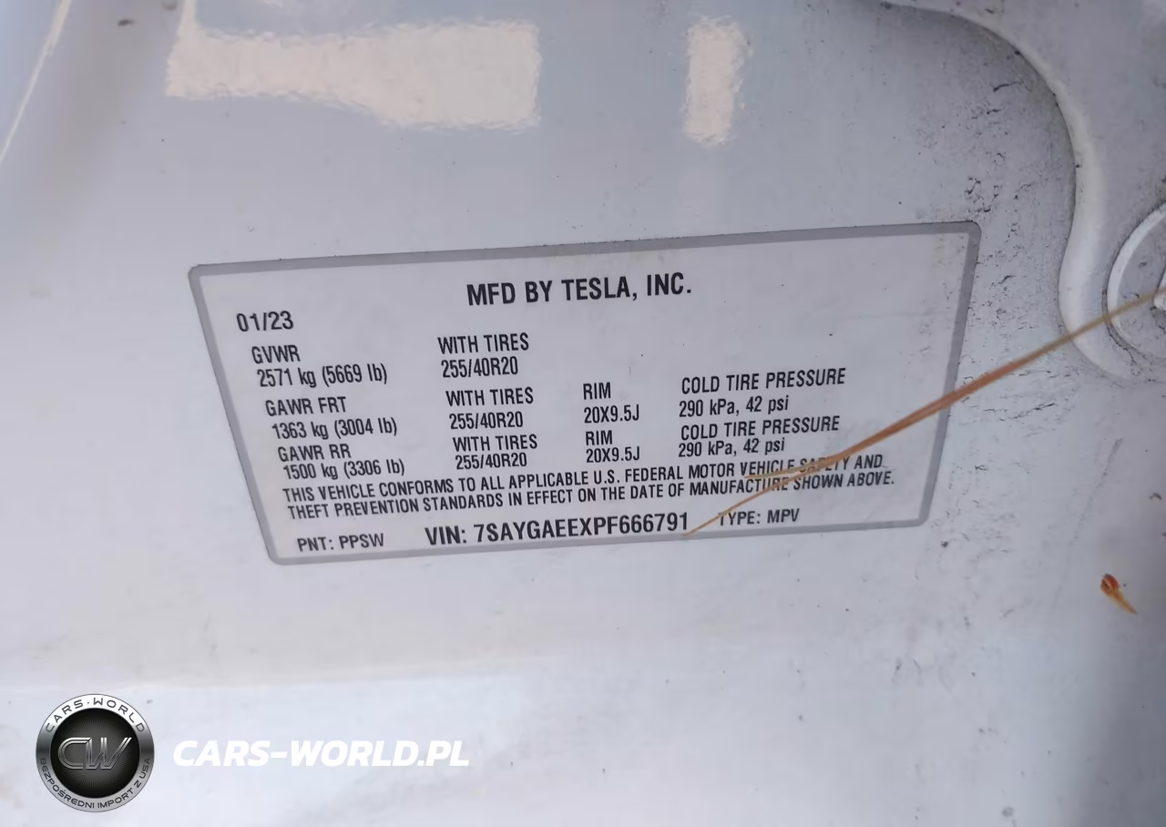 2023 Tesla Model Y Awd-Long Range Dual Motor All-Wheel Drive VIN:7SAYGAEEXPF666791 - 9