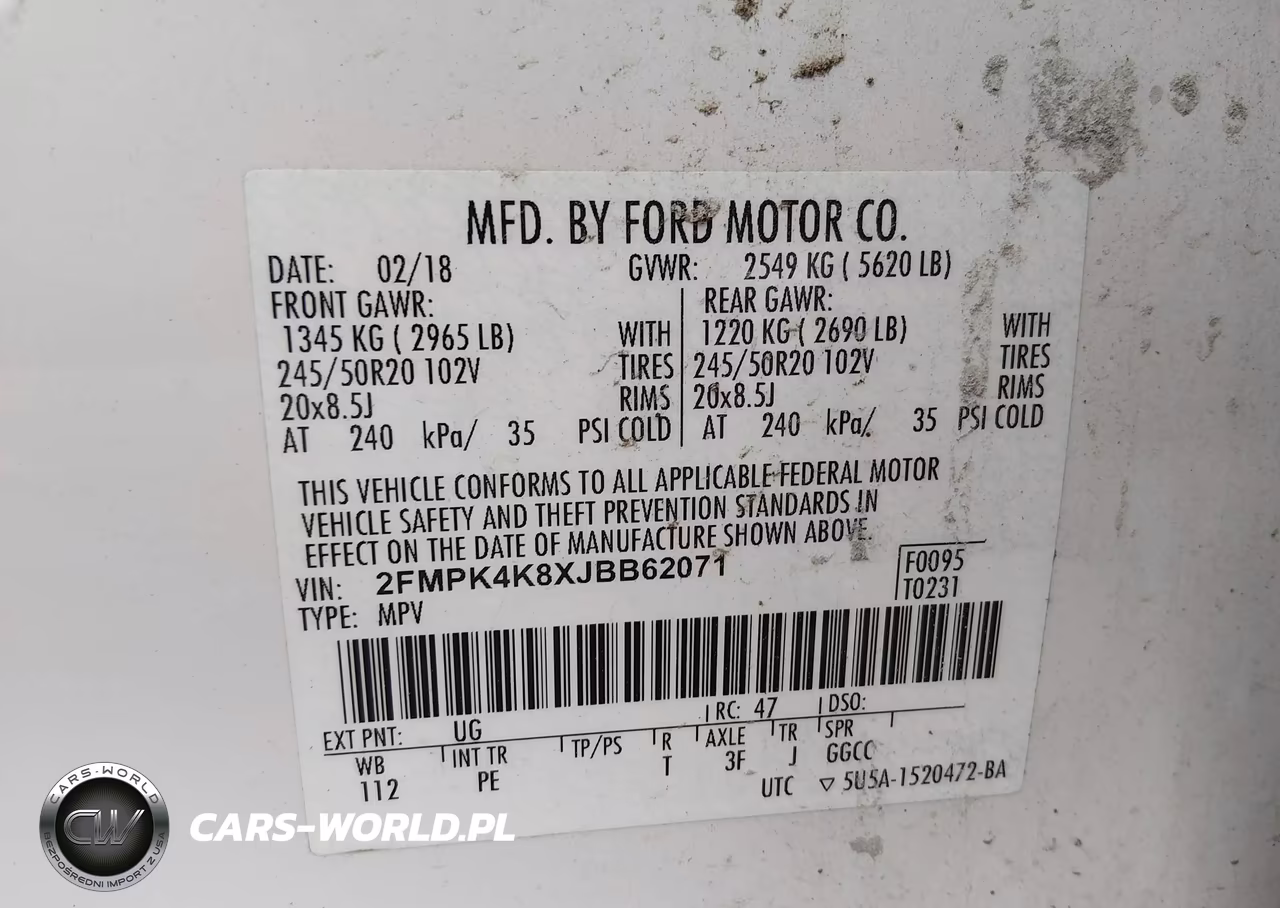 2018 Ford Edge Titanium VIN:2FMPK4K8XJBB62071 - 9
