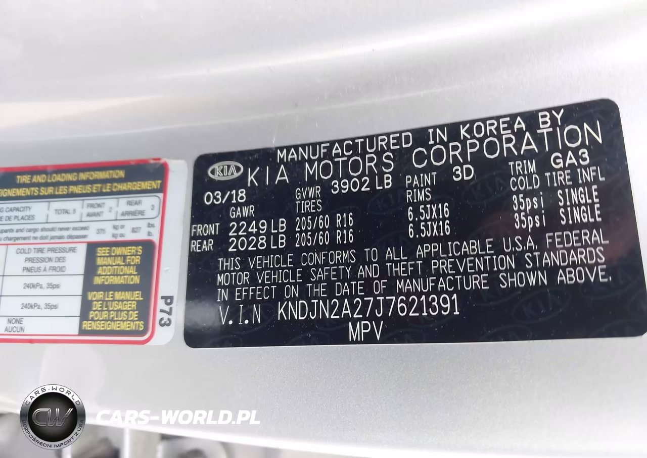 2018 Kia Soul VIN:KNDJN2A27J7621391 - 9