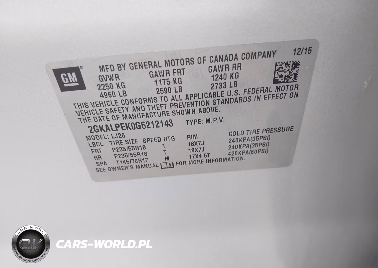 2016 GMC Terrain Slt VIN:2GKALPEK0G6212143 - 9