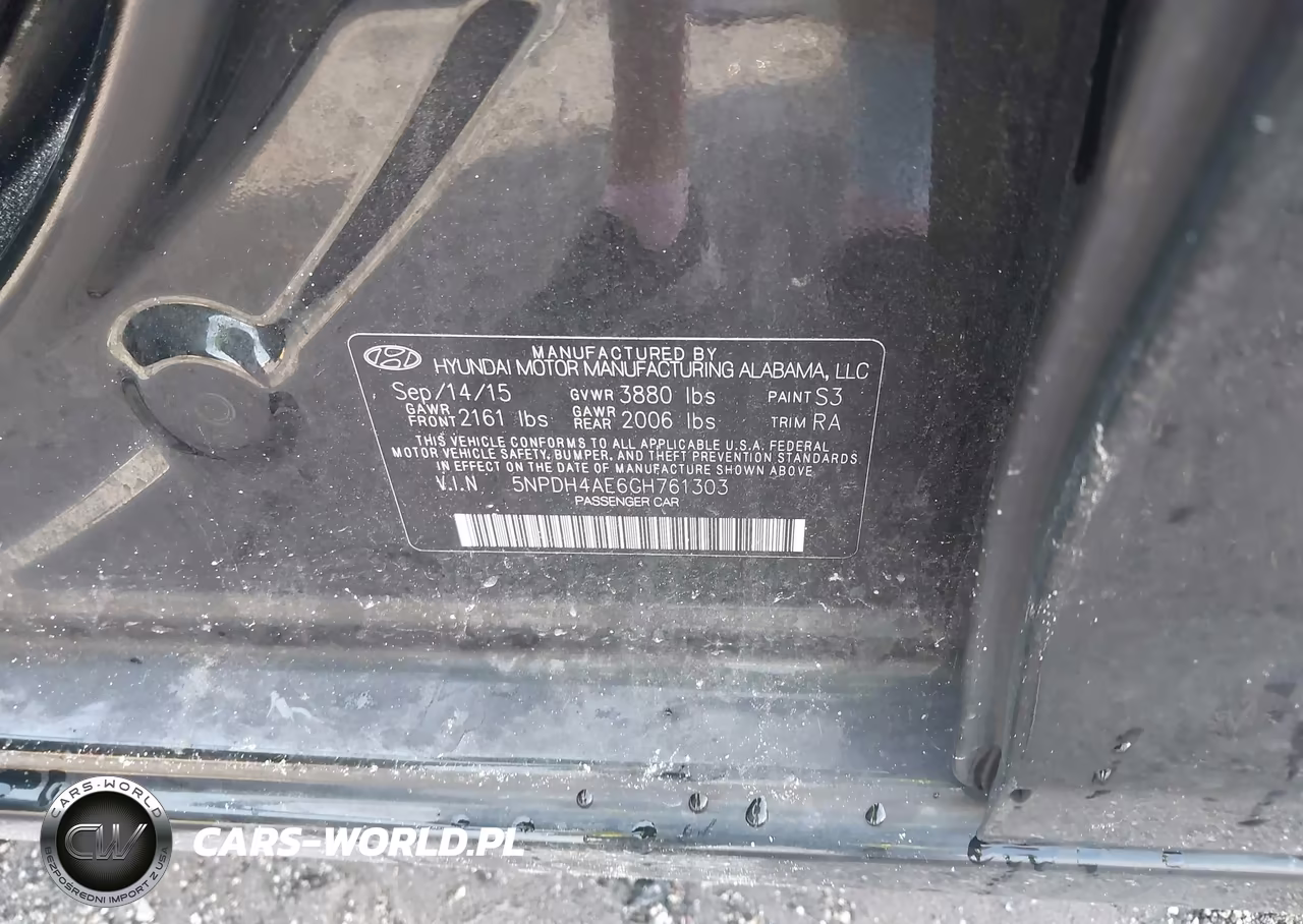 2016 Hyundai Elantra Se VIN:5NPDH4AE6GH761303 - 9